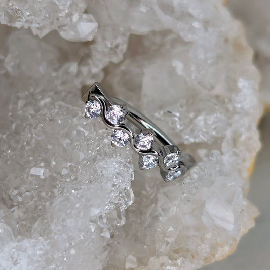 Gem navel ring