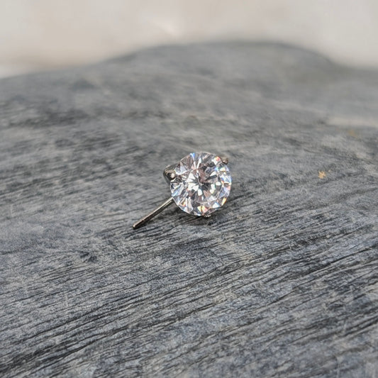 Prong set gem SIDE THREADELESS