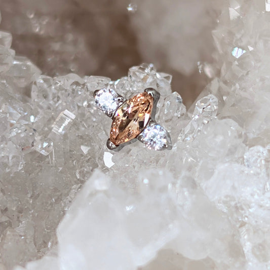 Delicate marquise champagne