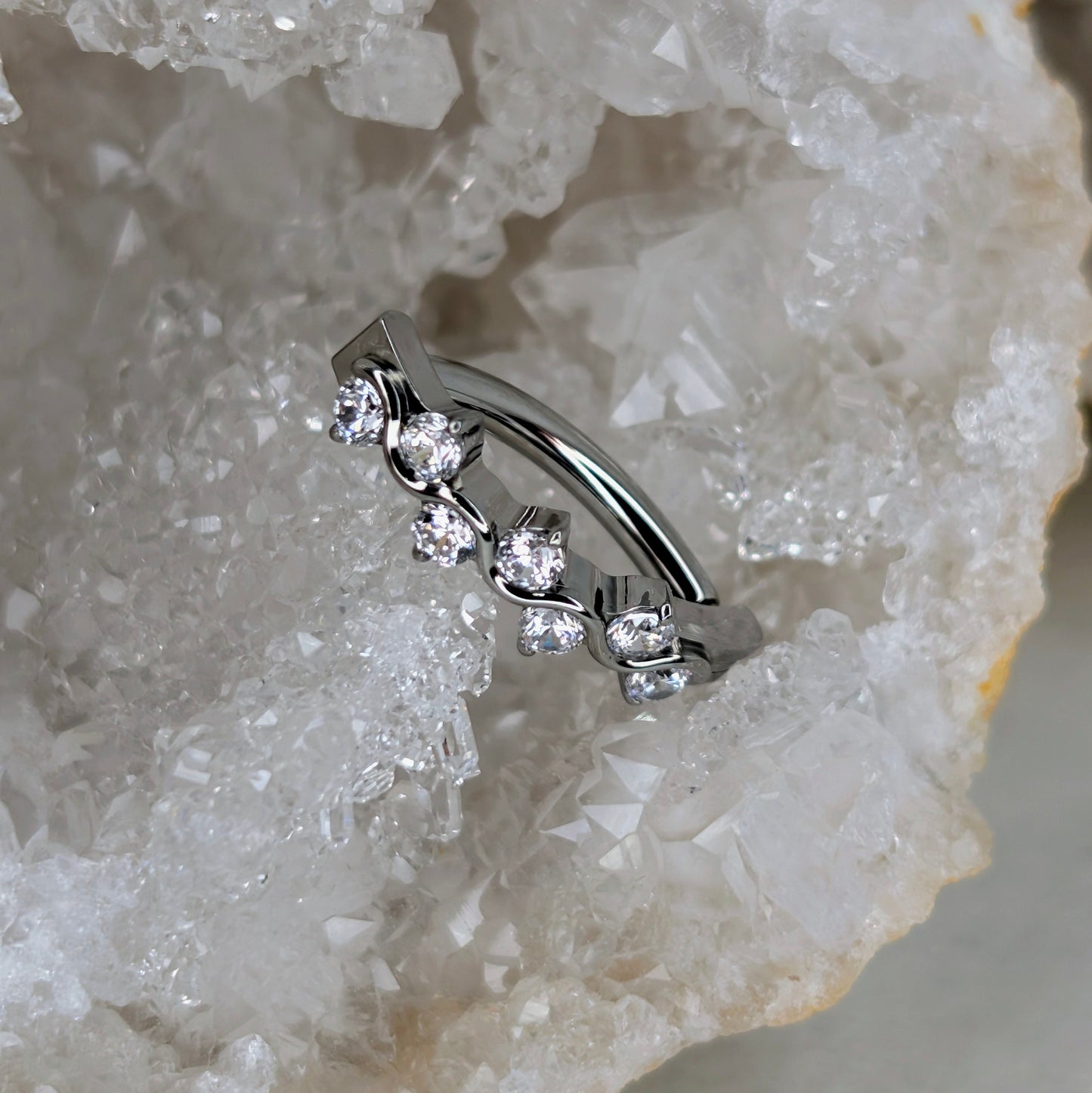Gem navel ring