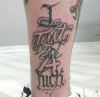 tattoo scritta freehand